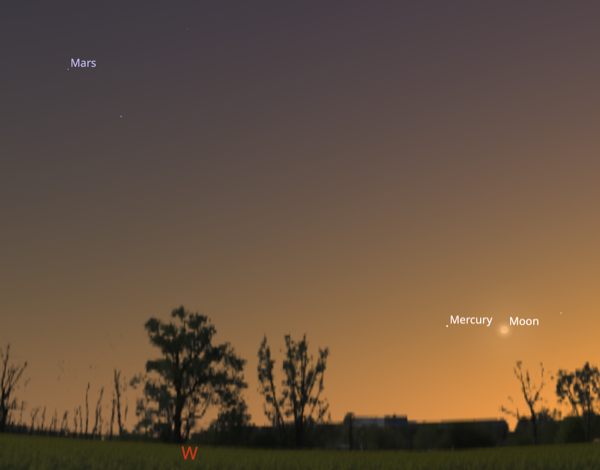 Mercury and the after sunset