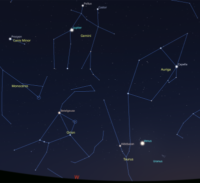 Map with Venus