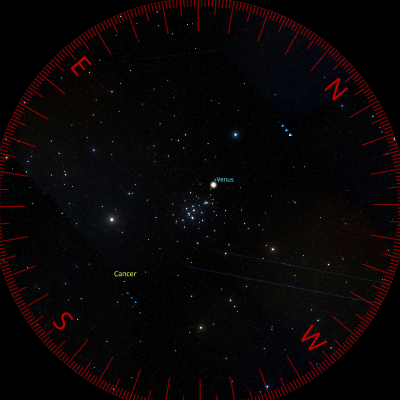 View in binoculars