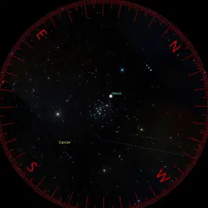 View in binoculars