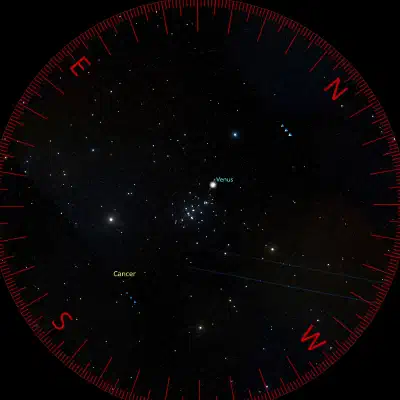 View in binoculars