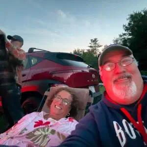 Laura and Doug awaiting the Perseids