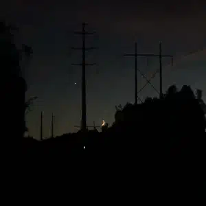 Moon and Venus