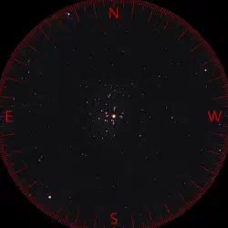 10x50 binocular field, 4.3° FOV