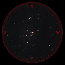 80mm refractor at 30x