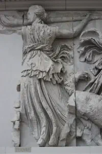 Phoebe on Greek relief, at the Pergamon Museum, Berlin