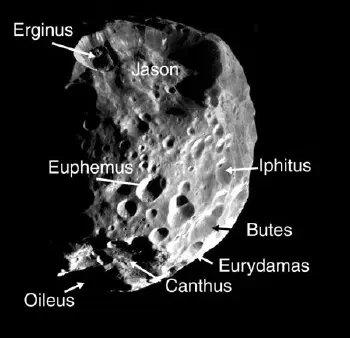 Phoebe’s surface features come from “Jason and the Argonauts”