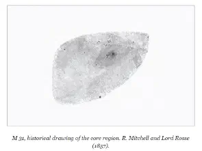 Drawing of M 31 by Lord Rosse