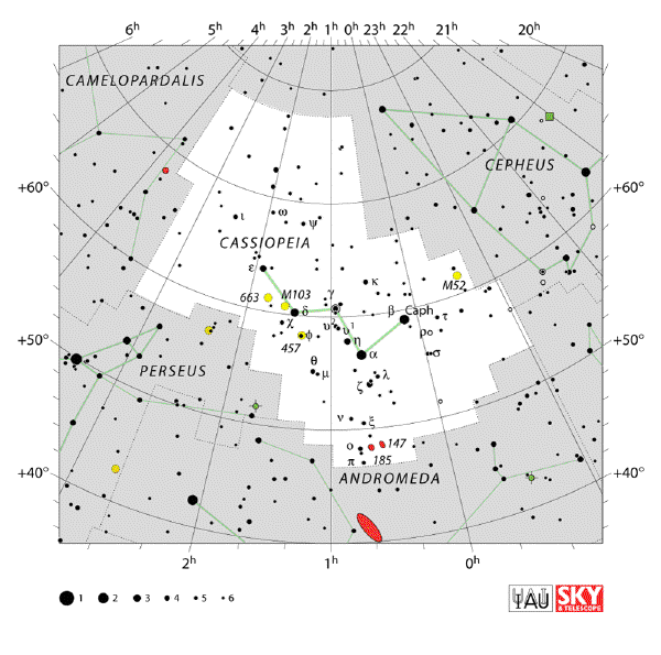 Map of Cassiopeia