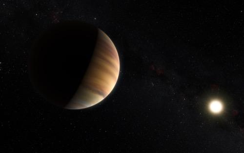 51 Pegasi b was the first exoplanet confirmed orbiting a Sun-like star β a 'Hot Jupiter' that completes one orbit every 4.2 days. How close does it orbit its host star?